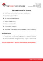 Comores Visa Requirements