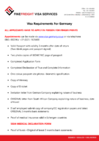 Germany Visa Requirements