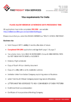 India Visa Requirements