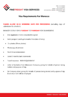 Morocco Visa Requirements