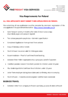 Poland Visa Requirements