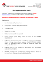 Russia Visa Requirements