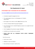 Spain Visa Requirements